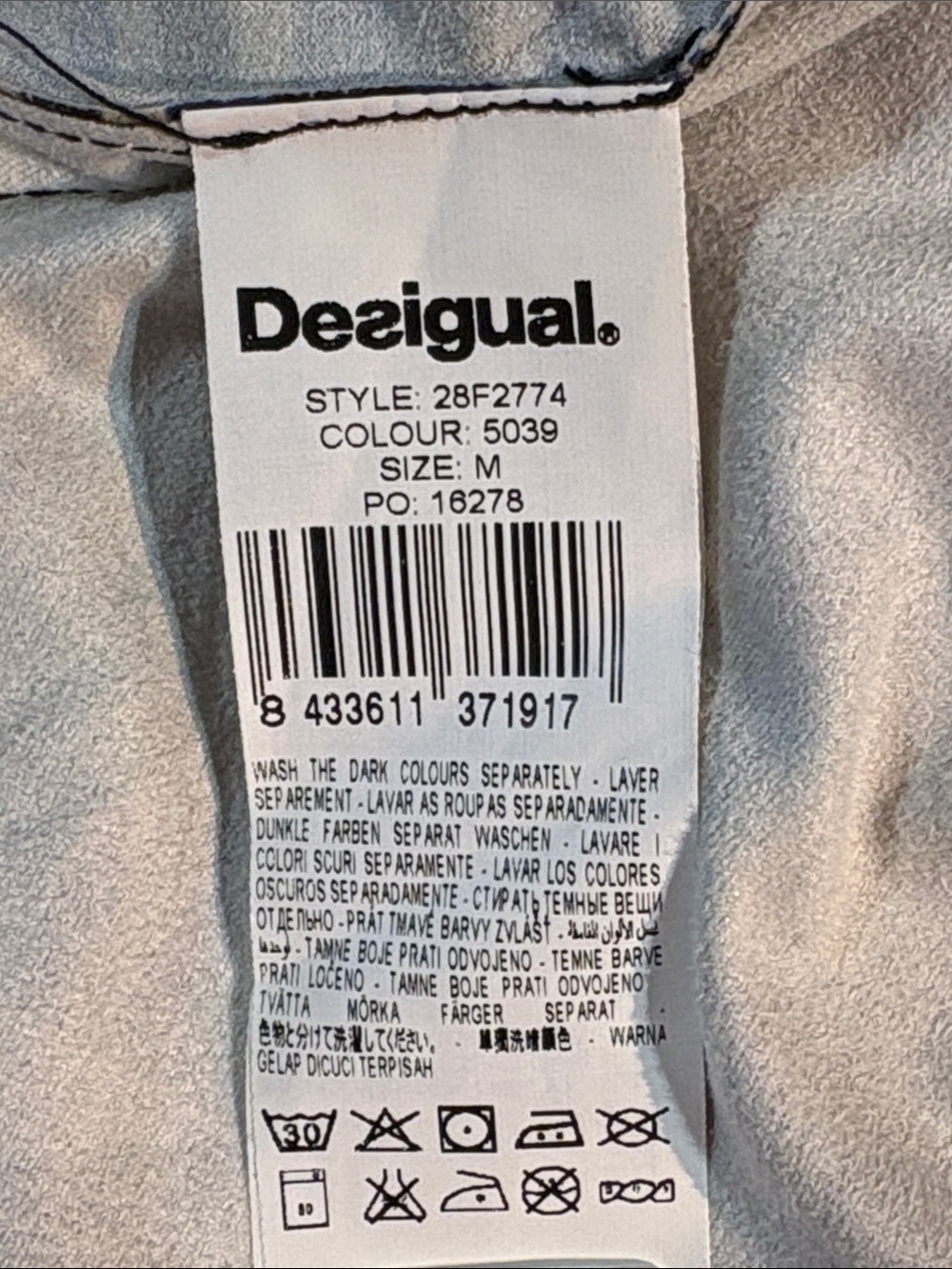 Desigual Skater Skirt size Medium Multicolor patchwork lined - Picture 14 of 15